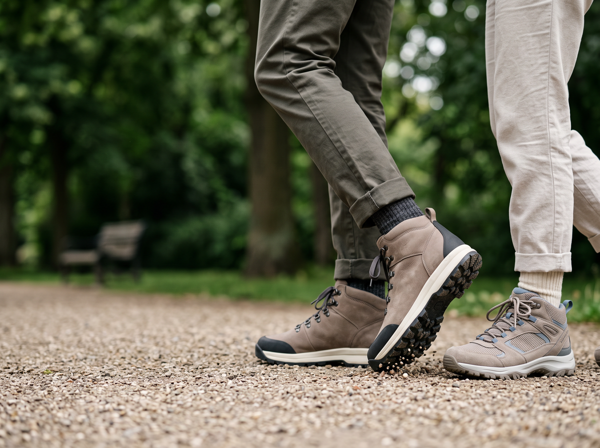 Boots for the wayyou walk.